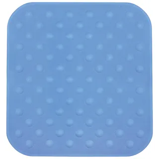 Spirella 10.16771 Duschmatte Anti Rutsch Matte Circola antibakteriell rutschfest waschbar 53x53cm Naturkautschuk PVC Frei Blau