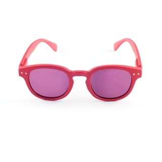 Contacta, Sun Junior, Sonnenbrille für Kinder, Kinderbrille mit polarisierten Gläsern, bunt und lustig, Flexstangen, Farbe Rot Linse, Packung mit Brillenetui, 18 g