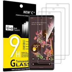 NEW'C 3 Stück, Panzer Schutz Glas für Google Pixel 6, Frei von Kratzern, 9H Härte, HD Displayschutzfolie, 0.33mm Ultra-klar, Ultrabeständig