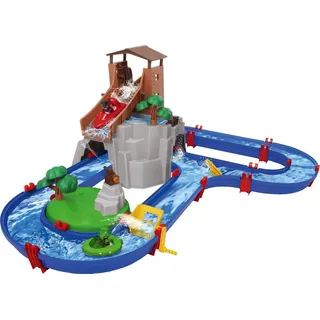 Aquaplay Adventureland Wasserbahn mit Berg, Turm und Stausee