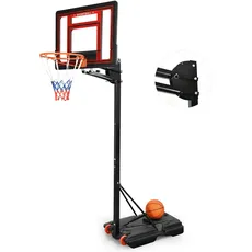 YITAHOME Basketballkorb Outdoor,Basketballkorb mit Ständer 105–260 cm Höhenverstellbarer Basketballständer mit Rädern Tragbar Basketballständer für Jugendliche Erwachsene im Hinterhof/Innenbereich
