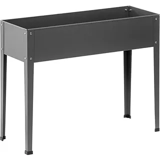 Dehner Hochbeet Münster, ca. 100 x 30 x 80 cm, Stahl, grau, Dunkelgrau