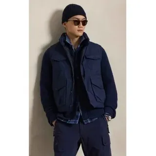 Polo Ralph Lauren für Herren. 710968140002 Elsdon funktionelle marine Daunenweste (L), Lässig, Baumwolle