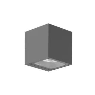 Brumberg 65235103 LED-Wandanbauleuchte 230 V AC, 50 Hz, 2 x 5 W, 3.000 K, graphit struktur, IP54