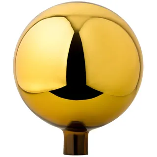 VERDOBA - Rosenkugel für außen - Dekokugel für den Garten - Deko Kugeln Garten in vielen Farben - Deko Kugeln hergestellt in Handarbeit - (Gold, 15 cm)