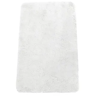 Brandsseller Badezimmerteppich 70x120 cm Badvorleger Badematte Badteppich rechteckig Chenille rutschfest saugstark maschinenwaschbar - Weiß