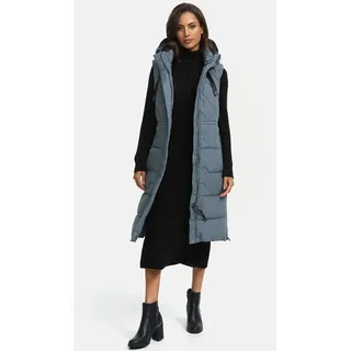 Steppweste MARIKOO "Marikoo Narikaa Damen Winterweste N018", Damen, Gr. XS, blau (stormy blau), Obermaterial: 100% Polyester PES., Westen Steppweste