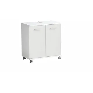 Schildmeyer Waschbeckenunterschrank 59,8 x 63,4 x 32,6 cm Mattweiß