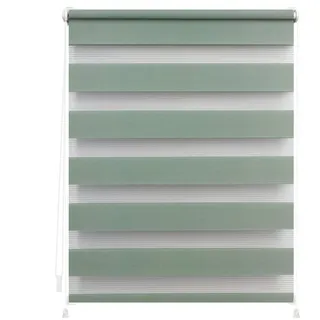 Duo Rollo / Doppelrollo Klemmfix 45 x 150 cm verspannt salbei