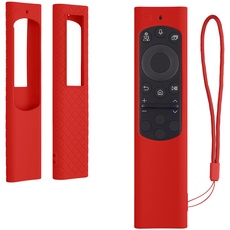 kwmobile Hülle Fernbedienung kompatibel mit Samsung Smart TV TM2280e BN59-01385 / BN59-01386 / BN59-01391A Hülle - Silikon Case für TV Zubehör in Rot