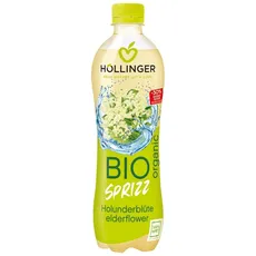 Bio Holunderblüten Sprizz 500ml - blumig süßes Aroma - keine Süßstoffe und Zuckeraustauschstoffe zugesetzt von Höllinger Juice