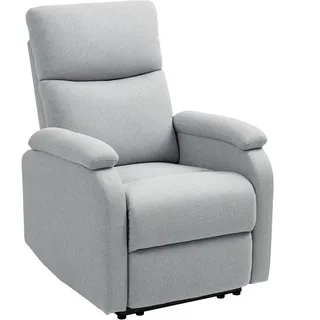 Homcom Relaxsessel Polyester 69 x 103 x 91,5 cm Grau mit Liegefunktion