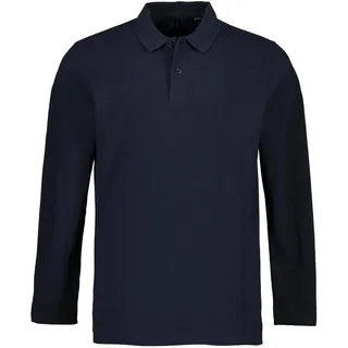 JP 1880 Herren große Größen Übergrößen Menswear L-8XL Poloshirts, Basic, 2er-Pack, Piqué, gekämmte Baumwolle dunkel Marine 4XL 704317730-4XL