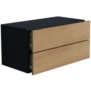 VCM Wandregal »Usal«, BxHxL: 60 x 30 x 32 cm - schwarz