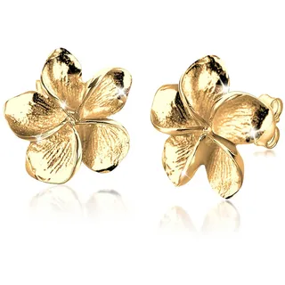 Elli Ohrringe Damen, Ohrstecker Frangipani Blüte Blume Filigran 925 Silber