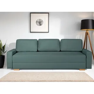 Home Affaire Schlafcouch Polyester 3-Sitzer Blau