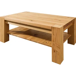 MASSIVMOEBEL24.DE Couchtisch Wildeiche 110x70x45 natur geölt KENT #115