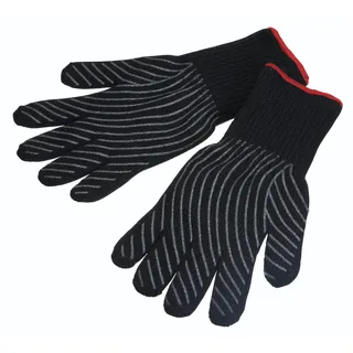 MasterClass Polyamid-Handschuhe 2 Stück Fingerhandschuhe bis zu 350°C - Schwarz
