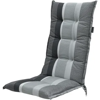 Madison C453 Hochlehner Gartenstuhl Auflagen 120x50x8cm grau Streifen