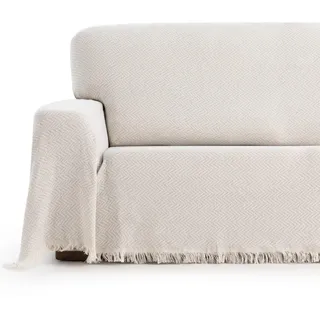 Maxifundas | Überwurf für Sofa und Bett | Hellgrau | 180 x 260 cm | Modell Zen | dekorativer Mehrzweck-Überwurf | pflegeleicht