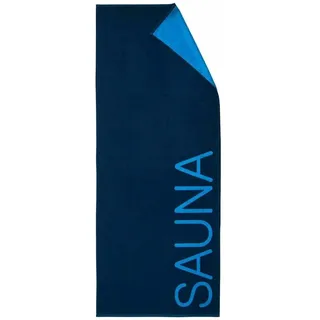Dyckhoff Doubleface Saunatuch 80 x 200 cm blau