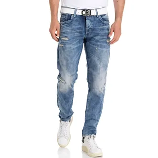 Cipo & Baxx Destroyed-Jeans »Regular«, im Used-Look, blau