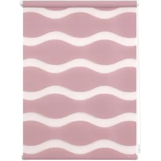 Lichtblick Doppelrollo Blickdicht ohne Bohren Altrosa 110 cm x 150 cm (B x L)