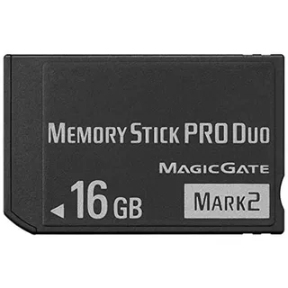 High Speed 16GB Memeory Stick Pro Duo (Mark2) PSP Speicherkarte kompatibel mit Sony PSP1000 2000 3000 Kamera Speicherkarte