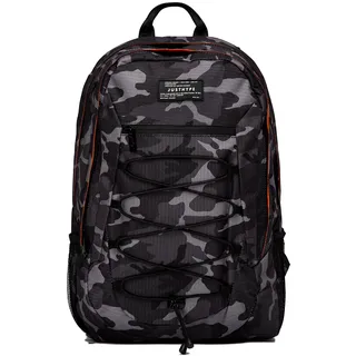 hype Rucksack für Schule, Uni, Freizeit, Arbeit, Wandern, für Kinder, Jungen, Mädchen, Teenager, Männer und Frauen, Schwarz und Grau, Mono-Camouflage, Einheitsgröße, Casual