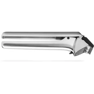 Dreamfarm GARJECT Knoblauchpresse Edelstahl | Presst ungeschälten Knoblauch und ist selbstreinigend | Knoblauchpresse Spülmaschinenfest | BPA-freie Knoblauch Zerkleinerer