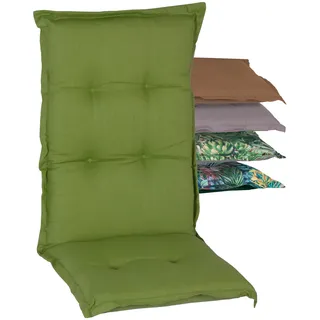 Beo Luxus-Saumauflage/Sitzkissen für Hochlehner: 46x114 cm ca. 7 cm dick (grün)