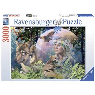 Ravensburger Puzzle 17033 - Wölfe im Mondschein3000 Teile Puzzle für Erwachsene und Kinder ab 14 Jahren