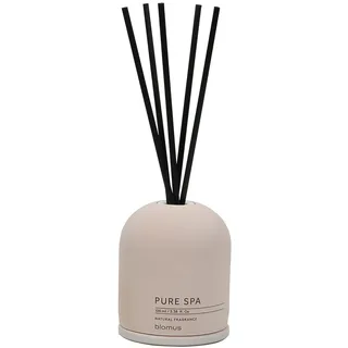 blomus -FRAGA- Raumduft-Set Rose Dust hochwertiger Raumduft, trendige Beton-Optik, langanhaltender natürlicher Duft FIG, Raumdiffuser Duftstäbchen (H / B / T: 27,5 x 9 x 9 cm, Rose Dust, 69220)