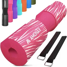 Bild von langhantel polster, extra dicke nackenpolster langhantel- Barbell Pad nackenschutz für hip thrust und squat, und andere Übungen, Fitness, Krafttraining für Männer und Frauen (Rosa Zebra)